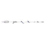 Product Image IV Admin Set, 60 Drop, 1 AMSafe and 1 Split Septum Injection Site, DEHP-Free, 89inch