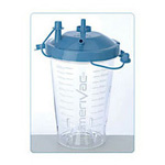 Product Image Suction Canister, 1200cc, Blue, Vacuum-Tight, Floor, Cabinet or Wall Mount