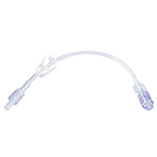 Product Image IV Ext Set, 8 in, Removable Luer Locking Site, Pinch Clamp, Spin Lock Connection
