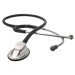 Product Image Adscope Platinum Professional Edition Stealth Stethoscope, Ovoid Shaped Chestpiece, Black