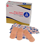 Product Image Adhesive Bandage, Plastic, Sterile, Sheer Strip, 1inch x 3inch