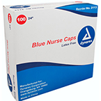 Product Image Nurse Cap O.R., 24inch Elastic Headband, Blue