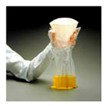 Product Image Bag, Clear Graduated, w/Hand Protection, Rigid Collar, Inner Seal, 1000cc