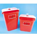 Product Image Sharps Container, 11gal, Red, 15.25inch L x 11inch W x 22inch H