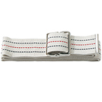 Product Image Belt, Prestige, Gait Transfer, Cotton, Metal Buckle, White, 72inch