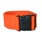 Product Image Restraint Strap, 5 ft, 1 Piece, Plastic Side Release Buckle, Orange, Set of 3