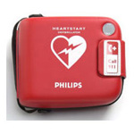 Product Image Carrying Case, Red, Rugged, for Heart-Start FRx Defibrillator and supplies.