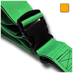 Product Image Strap, Polypropylene, Plastic Side Release Buckle, 2 Piece w/ Loop Lock, Yellow, 5 feet