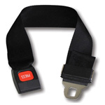 Product Image Gurney Extension Strap, Metal Push Button Buckle, 1 Piece, 2in x 24in, Black