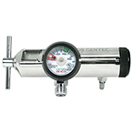 Product Image O2 regulator, Genstar, All Brass, 2 DISS, 1 barb, 0-25 LPM