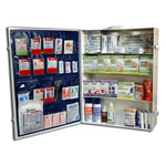 Product Image First Aid Cabinet w/Supplies, Metal, Industrial, 22inch x 16 3/4inch, 5 3/4inch, 4-Shelf, LG