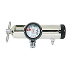 Product Image O2 Regulator, CGA 870, All Brass, 1 DISS, 1 Hose Barb, 0-25 LPM