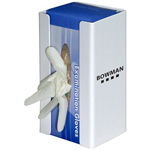 Product Image Glove Dispenser, Empty, Single, White Sentra Plastic, 5 1/2inch x 10inch x 3 3/4inch