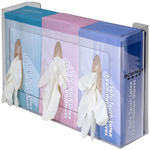 Product Image Glove Dispenser, Empty, Triple, Clear Plexiglass, 18inch x 10inch x 3 3/4inch