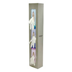 Product Image Glove Dispenser, Empty, Triple, Stainless Steel, Vertical, 5 3/4 x 30 x 4inch