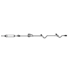Product Image IV Admin Set, 20 Drop, w/Rate Flow Regulator, SAFELINE Inj Port, ULTRASITE Valve, 89inch