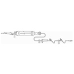 Product Image Buretrol IV Solution Set, 60 Drop, 150 mL Clearlink Burette, 2 Clearlink Valves, 104inch