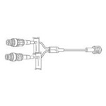 Product Image IV Extension Set, Microbore, Y-Type, Catheter, 2 Clearlink Luer Activated Valves, 6inch