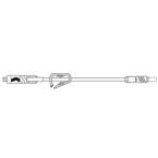 Product Image Ext Set w/1 Needleless Connector, Roberts Clamp, Luer Lock on Distal End, 6inch