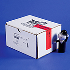 Product Image Integrity Seal Tamper Evident Tape Strip, Red Tape w/Black Print, 1 3/8inch W x 6 5/8inch L