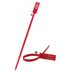 Product Image Safety Control Seals, Secur-Grip, Adj, 11inch Strap, w/o Prongs, with Numbers, Red