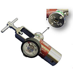 Product Image O2 Regulator, LSP, CGA870, 0-25LPM, with Ohmeda Style Quick Connect O2 Coupler