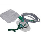 Product Image Oxygen Mask w/7 Foot Tubing w/Fits All, High Conc, Total Non-Rebreather, Elongated, Adult