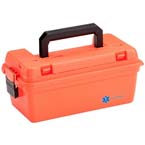 Product Image Medical Storage Box, Medium, Water Resistant, Lift Out Tray, 15inch x 8inch x 6.25inch, Orange