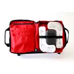 Product Image Deluxe King Vision Video Supply Bag with Pockets, Red, 13in x 10.5in x 3in