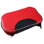 Product Image Med Pouch, Red UP Material, 10 in W x 7 in H x 2.25 in D, Lays flat when open