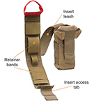 Product Image TMK-IFAK Pouch and Insert, Empty, 1000 Denier Cordura Nylon, 10 in X 3 in X 2.5 in , Black