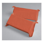 Product Image Head Blocks, w/Handle, Floatable, Disposable Foam, 4inch x 5inch, Orange