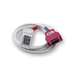 Product Image Cable, Connects to LNCS Sensors, for Zoll X, M and E Series, Red, 4 Ft