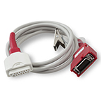 Product Image Rainbow Cable, Connects to Rainbow 2 Piece Sensors, for Zoll X, M and E Series, 4 Ft