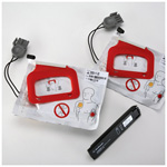 Product Image Replacement Kit for Charge-Pak; Battery charger and QUIK-PAK pacing/defibrillation/ECG electrodes.