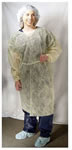 Product Image Isolation gown, Elastic Cuffs, Universal Size, Yellow
