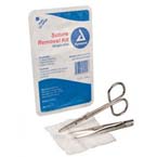 Product Image Suture Removal Kit, Disposable, Sterile, Contains Litterer Scissor, Metal Forceps And Gauze Sponge