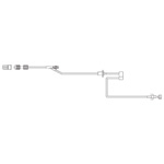 Product Image MedSystem III Admin Set, Half Set w/1 SmartSite Needleless, 85inch