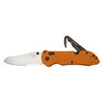 Product Image Utility Safety Knife, 915 Triage, Serrated Edge, Orange Handle