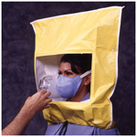 Product Image Hood for the Bitrex Fit Test, Fitted over N95 Particate Respirator