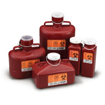 Product Image *Limited Quantity* Sharps Container, Short Tray Size, Locking Cap, 3 1/2inch x 3 1/2inch x 5inch, 0.7 Quart