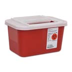 Product Image *Limited Quantity* Sharps-A-Gator Sharps Container w/Sliding Lid, Red, 4 Quart