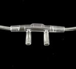 Product Image O2 Nasal Cannula, Adult, Clear Flared Nasal Prongs, 14 foot Kink Resistant Tube