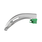 Product Image Curaplex Select Greenline/D Laryngoscope Blade, Fiber Optic, 155mm, Adult LG, Mac 4