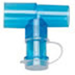 Product Image Valved T Adapter For Disposable CPAP System, One Arm 22mm Female and One Arm 22mm Male