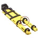 Product Image Replacement Leg Strap, for Miller Full Body Splint/Litter, Black