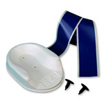 Product Image EZ LIFT Head Bed and Strap Set, White with Blue Tape Straps *Limited Quantity*