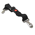 Product Image Straps, Nylon, Metal Push Button Buckle, 2 Piece w/Swivel Speed Clip Ends, Black, 7 feet