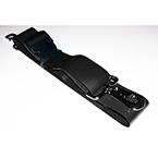 Product Image Straps, Vinyl Antibacterial, Metal Auto Buckle, 2 piece w/Swivel Speed Clip, Black, 9 ft