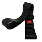 Product Image Straps, Vinyl Antibacterial, Metal Push Button Buckle, 2 Piece w/Loop Ends, Orange, 9 foot